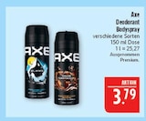 Deospray Bodyspray von Axe im aktuellen Marktkauf Prospekt
