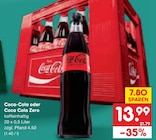 Coca-Cola oder Coca Cola Zero Angebote von Coca-Cola bei Netto Marken-Discount Goslar für 13,99 €