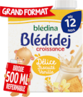 CÉRÉALES LACTÉES BISCUITÉES GOÛT VANILLE BLÉDINA - BLEDINA en promo chez Auchan Hypermarché CÉRÉALES LACTÉES BISCUITÉES GOÛT VANILLE BLÉDINA - BLEDINA dans le catalogue Auchan Hypermarché