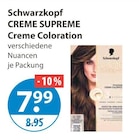 CREME SUPREME Creme Coloration von Schwarzkopf im aktuellen V-Markt Prospekt für 7,99 €
