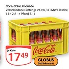Coca-Cola im Angebot bei GLOBUS in Neubrandenburg Coca-Cola Angebote bei GLOBUS Neubrandenburg für 17,49 €