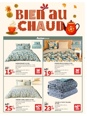 Promos Lit dans le catalogue "BIEN AU CHAUD" de Auchan Hypermarché Lit en promo dans le catalogue Auchan Hypermarché à la page 3