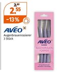 Augenbrauenrasierer von AVEO im aktuellen Müller Prospekt für 2,55 €