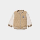 Gilet zippé matelassé col teddy marron clair bébé garçon en promo chez La Halle Gilet zippé matelassé col teddy marron clair bébé garçon dans le catalogue La Halle