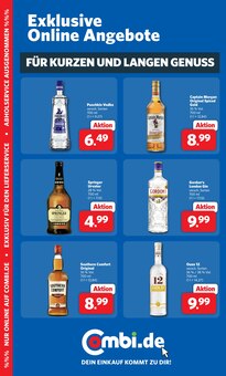 Gin im aktuellen combi Prospekt (Bremen) Gin im combi Prospekt "Markt - Angebote" mit 37 Seiten (Bremen)
