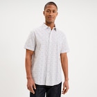 Chemise droite manches courtes coton ecru homme - La Halle Chemise droite manches courtes coton ecru homme à 9,99 € dans le catalogue La Halle