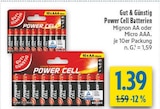 Aktuelle Batterie Angebote bei diska in Erfurt Aktuelles Power Cell Mignon AA Angebot bei diska in Erfurt ab 1,39 €