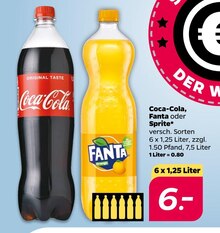 Fanta von Coca-Cola, Fanta oder Sprite im aktuellen NETTO mit dem Scottie Prospekt für 6€