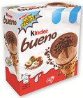 Cones creme glacee - Kinder bueno en promo chez U Express Le Havre à 1,88 €