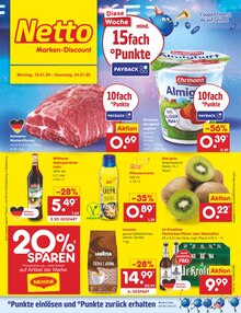 Bier im Netto Marken-Discount Prospekt "Aktuelle Angebote" mit 64 Seiten (Freiberg)