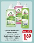 Aloe Vera Spül-Lotion oder Spülmittel Limone Angebote von Frosch bei Hieber Freiburg für 1,69 €