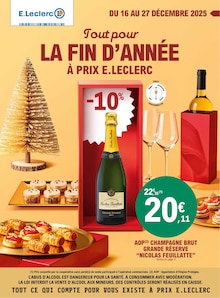 Prospectus E.Leclerc en cours, "Tout pour LA FIN D'ANNÉE À PRIX E.LECLERC", page 1 sur 64