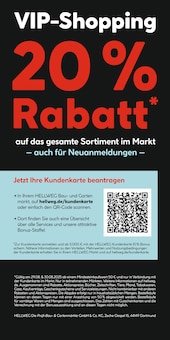 Hellweg Prospekt der Woche "VIP-Shopping" Seite 2, 29.08.2025 bis 30.08.2025 für Falkensee Aktueller Hellweg Prospekt "VIP-Shopping" Seite 2 von 2 Seiten für Falkensee