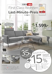 XXXLutz Möbelhäuser Prospekt: "First-Class-Wohnen zum Last-Minute-Preis", 24 Seiten, 22.09.2025 - 05.10.2025