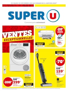 Prospectus Super U de la semaine "VENTES EXCEPTIONNELLES" avec 4 pages, valide du 30/12/2025 au 11/01/2026 pour Limoges et alentours
