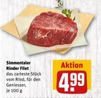 Simmentaler Rinder Filet Angebote bei REWE Velbert für 4,99 €