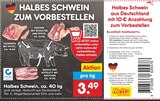 Aktuelles Halbes Schwein zum Vorbestellen Angebot bei Netto Marken-Discount in Wolfsburg ab 3,49 €