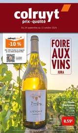Catalogue Supermarchés Colruyt en cours à Malpas et alentours, "FOIRE AUX VINS JURA", 4 pages, 24/09/2025 - 12/10/2025