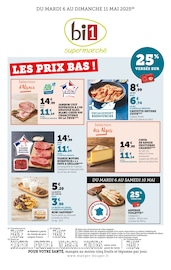 Catalogue Supermarchés Bi1 en cours à Cirey-sur-Vezouze et alentours, "LES PRIX BAS !", 2 pages, 06/05/2025 - 11/05/2025