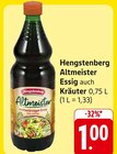 E center Raunheim - Altmeister Essig auch Kräuter Angebot im Prospekt Altmeister Essig auch Kräuter bei E center im Raunheim Prospekt für 1,00 €