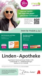 mea - meine apotheke Prospekt für Neckartailfingen mit 4 Seiten mea - meine apotheke Prospekt für Neckartailfingen: "Unsere Juli-Angebote", 4 Seiten, 01.07.2025 - 31.07.2025
