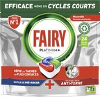 Tablettes Lave Vaisselle Regular FAIRY Platinum Plus All In One* - FAIRY en promo à 4,75 € chez Géant Casino Tablettes Lave Vaisselle Regular FAIRY Platinum Plus All In One* - FAIRY dans le catalogue Géant Casino