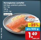 Aktuelle Fisch Angebote bei Netto Marken-Discount in Aachen Aktuelles Norwegisches Lachsfilet Angebot bei Netto Marken-Discount in Aachen ab 1,49 €