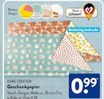 Geschenkpapier von Home Creation im aktuellen ALDI SÜD Prospekt für 0,99 €