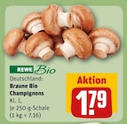Braune Bio Champignons im Angebot bei REWE in Münster Braune Bio Champignons Angebote von REWE Bio bei REWE Münster für 1,79 €