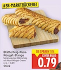 Blätterteig-Nuss-Nougat-Stange für 0,79 € bei E center im Angebot Blätterteig-Nuss-Nougat-Stange im aktuellen E center Prospekt
