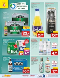 Wasser Angebot & Preis im aktuellen Netto Marken-Discount Prospekt Wasser Angebot im aktuellen Netto Marken-Discount Prospekt auf Seite 22