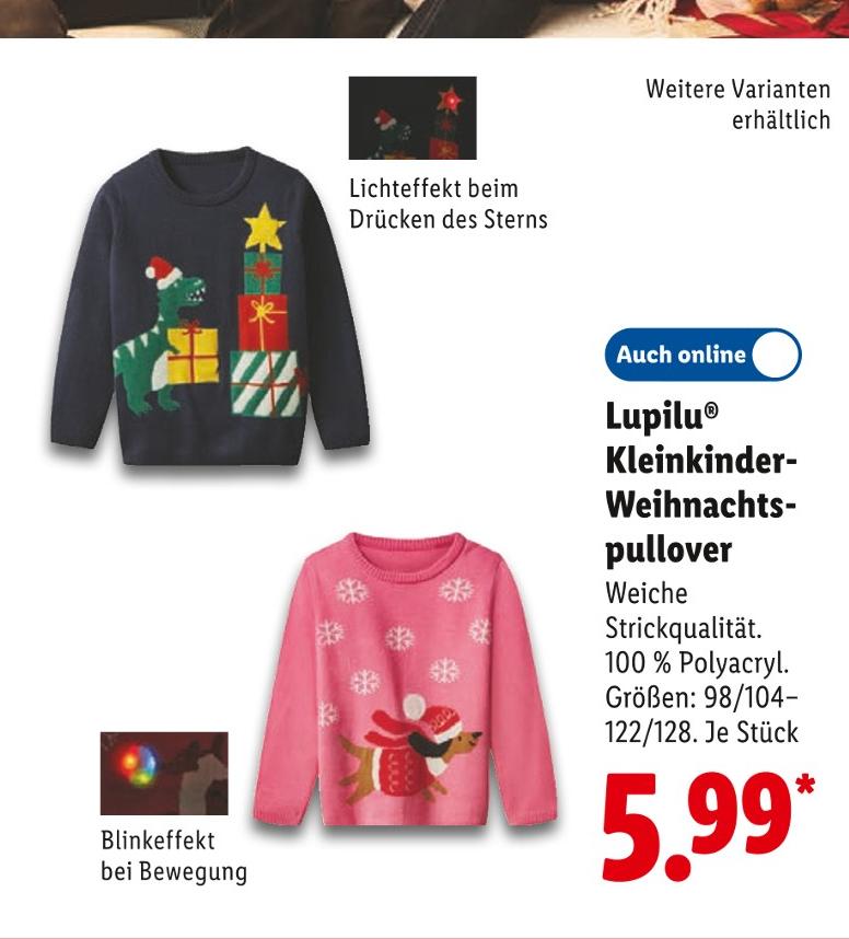 Kleinkinder-Weihnachtspullover