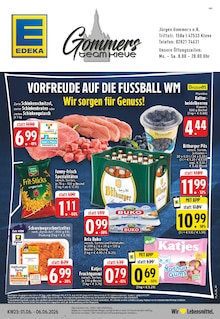EDEKA Prospekt der Woche "Aktuelle Angebote" Seite 1, 01.06.2026 bis 06.06.2026 für Kleve Aktueller EDEKA Prospekt "Aktuelle Angebote" Seite 1 von 26 Seiten für Kleve