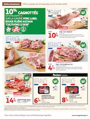 Promos Viande dans le catalogue "LES HALLES d'automne" de Auchan Supermarché Viande en promo dans le catalogue Auchan Supermarché à la page 4