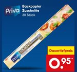 Backpapier Zuschnitte von Priva im aktuellen Netto Marken-Discount Prospekt für 0,95 €