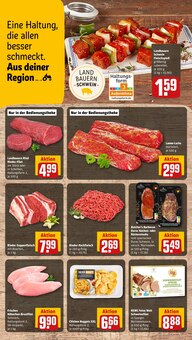 Fleisch im REWE Prospekt "Dein Markt" mit 28 Seiten (Pforzheim)