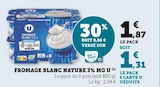 Super U Rocbaron - Promo Fromage blanc nature 3% mg Promo Fromage blanc nature 3% mg à 1,31 € dans le catalogue Super U à Rocbaron