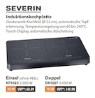 Induktionskochplatte Einzel von Severin im aktuellen V-Markt Prospekt für 39,99 €