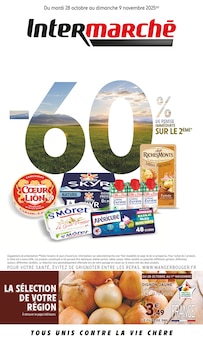 Promotion Oignon Jaune dans le prospectus Intermarché Super, valable du 28/10/2025 au 09/11/2025 Promo Oignon Jaune dans le catalogue Intermarché Super du moment à la page 1