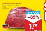 Aktuelle Rindfleisch Angebote bei Netto Marken-Discount in Braunschweig Aktuelles Roastbeef vom Jungbullen Angebot bei Netto Marken-Discount in Braunschweig ab 1,79 €