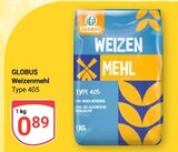 Weizenmehl im Angebot bei GLOBUS in Salzgitter Weizenmehl Angebote von GLOBUS bei GLOBUS Salzgitter für 0,89 €