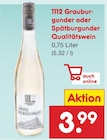 Spaetburgunder im Netto Marken-Discount Prospekt Grauburgunder Qualitätswein im aktuellen Netto Marken-Discount Prospekt für 3,99 €
