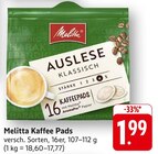 Kaffee Pads im Angebot bei E center in Göppingen Kaffee Pads Angebote von Melitta bei E center Göppingen für 1,99 €