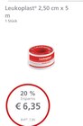 LINDA Maintal - Leukoplast Angebot im Prospekt Leukoplast bei LINDA im Maintal Prospekt für 6,35 €