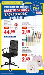 Offre Chaise Bureau dans le catalogue Lidl du moment à la page 65