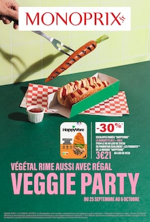 Prospectus Monoprix à Juvigny, "VEGGIE PARTY", 56 pages de promos valables du 25/09/2024 au 06/10/2024