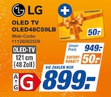 OLED TV OLED48C59LB im Angebot bei expert in Langenfeld OLED TV OLED48C59LB Angebote von LG bei expert Langenfeld für 899,00 €