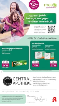Aktueller mea - meine apotheke Prospekt "Unsere September-Angebote" für Ravensburg Aktueller mea - meine apotheke Prospekt für Ravensburg mit Seiten