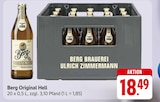 Berg Original Hell Angebote von Berg Brauerei Ulrich Zimmermann bei E center Langenau für 18,49 €