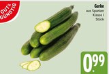 Gurke im EDEKA Prospekt Gurke von Gut & Günstig im aktuellen EDEKA Prospekt für 0,99 €